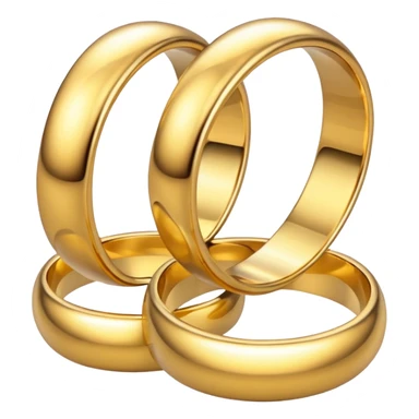 Wedding rings with brilliant  sticker