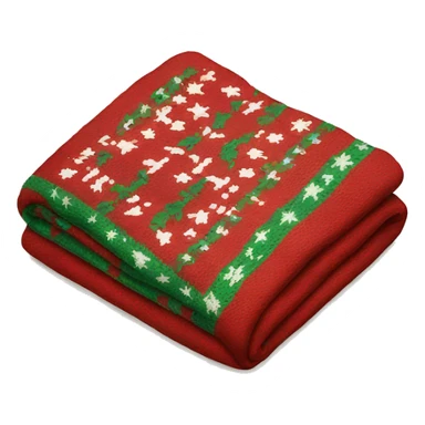 christmas blanket sticker