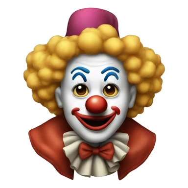Clown with smoke in its nose sticker