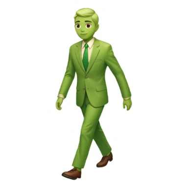 Green walking man, Crosswalk Lights. sticker