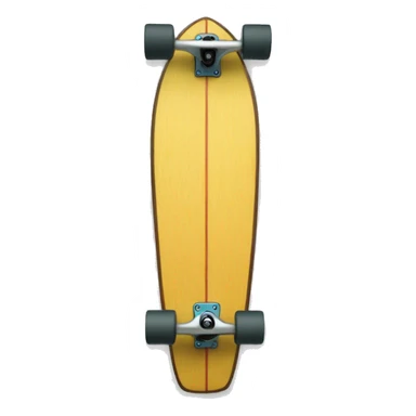 longboard with wave graphic sticker