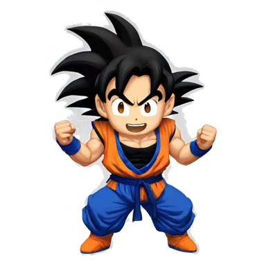 Goku sin músculos  sticker