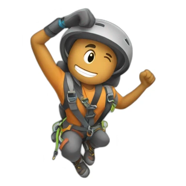 rock climber sticker