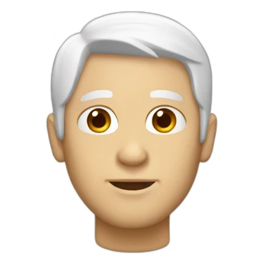 white middle-haired part men sticker