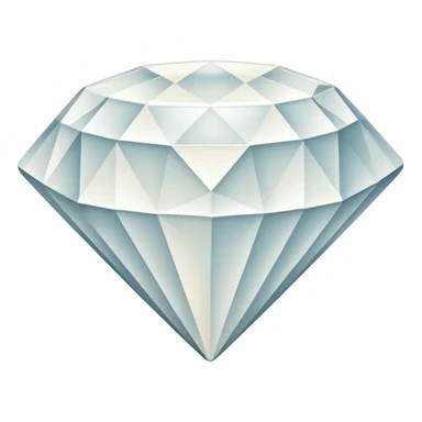 diamond shape carved from ivory emoji sticker