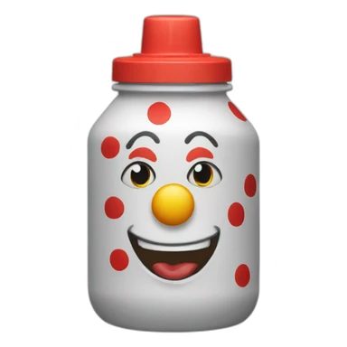 clown in a bidon sticker