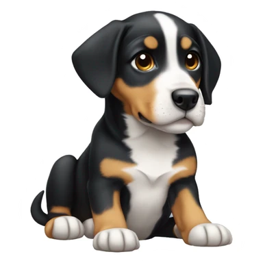entlebucher puppy dog sticker
