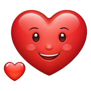 Heart smiling cute sticker