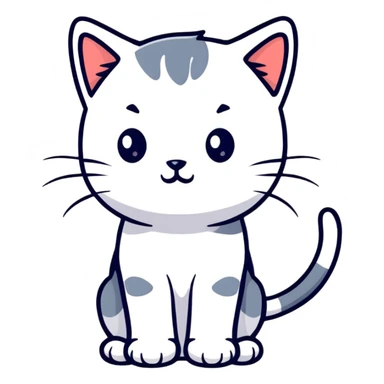 cute kitten sticker