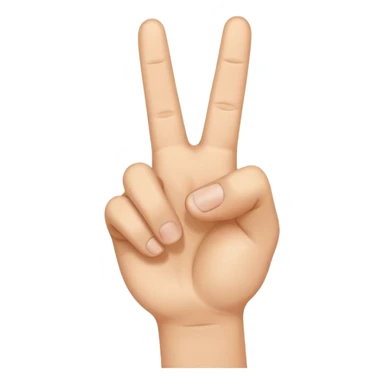 peace sign with thumb sticker