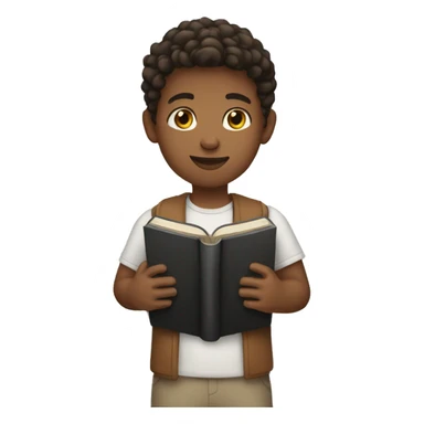 Young male holding a bible  sticker