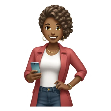 Social media girl sticker