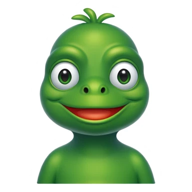 Green pepe sticker