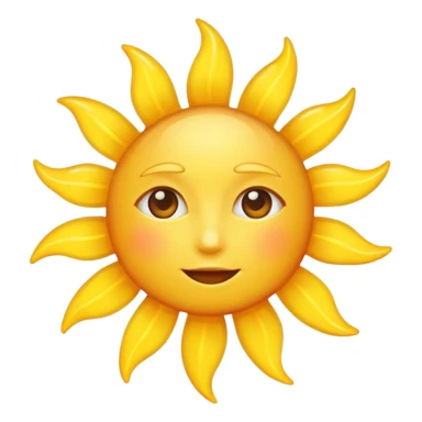 Sun no face sticker