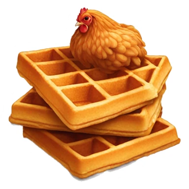 Chicken and waffles  sticker