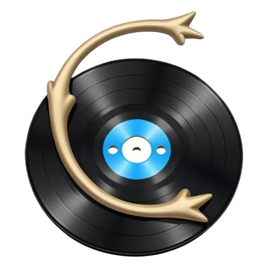 A vynil of Conan Gray's wishbone sticker