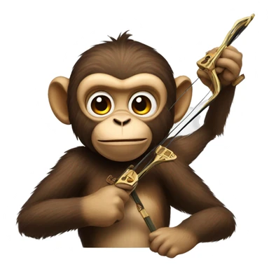 Monkey with a crossbow  sticker