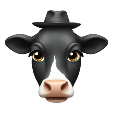 Cow disco sticker