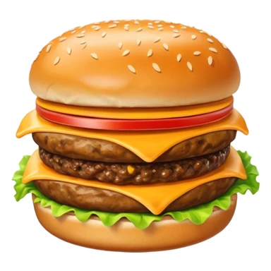 i want the Gooey Cheeseburger in 5–20° gentle bird’s-eye angle

 sticker