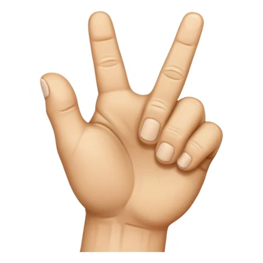 Backside of the Fist with the pointer finger knuckle up sticker