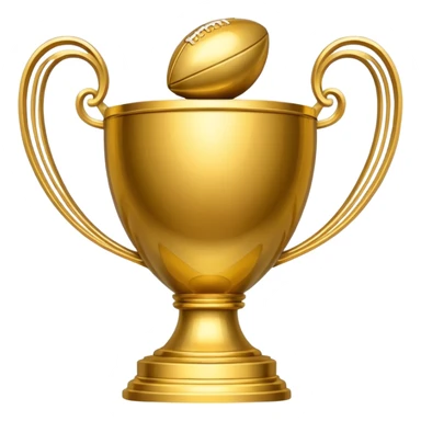 Super Bowl trophy sticker