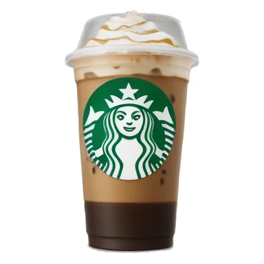 Venti black iced coffee from Starbucks sticker