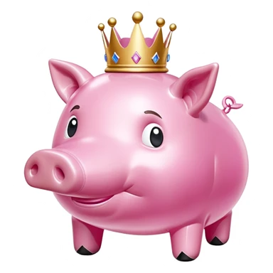  jeff koons inflatable princess pig  sticker