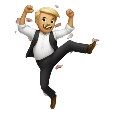 Dancing bacons sticker