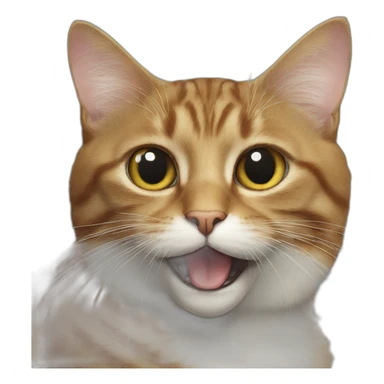 Cat with bird in mouth sticker