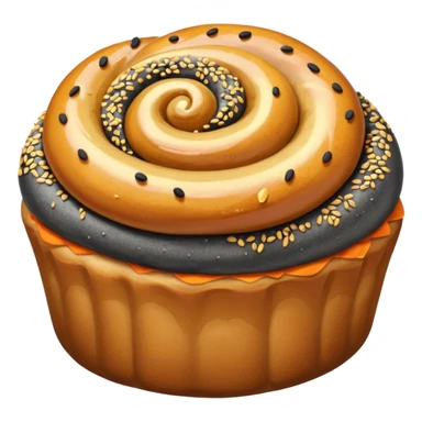 polish makowiec bun sticker