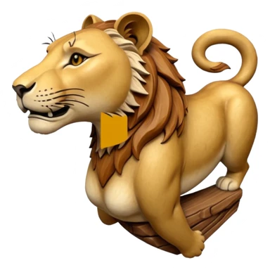 Figure de proue lionne sticker