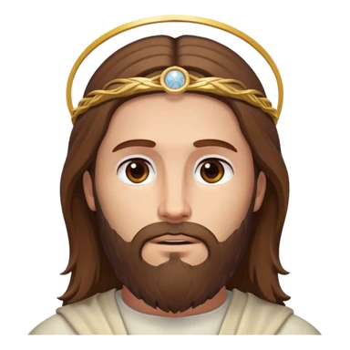 jesus with halo sticker