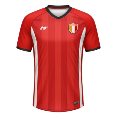 red soccer jersey sticker