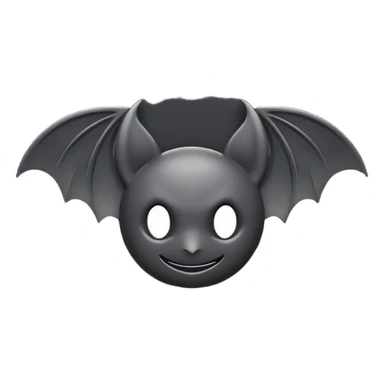 Make a emoji of bat logo pro level  sticker
