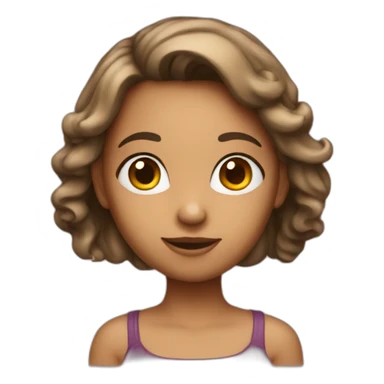 Fille qui se questionne sticker