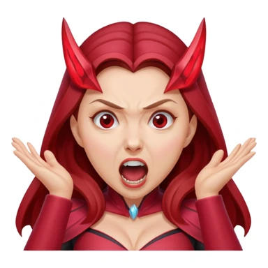 Scarlet Witch screaming sticker