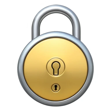 a unlocked lock  sticker