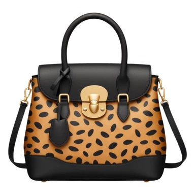 leopard print bag sticker