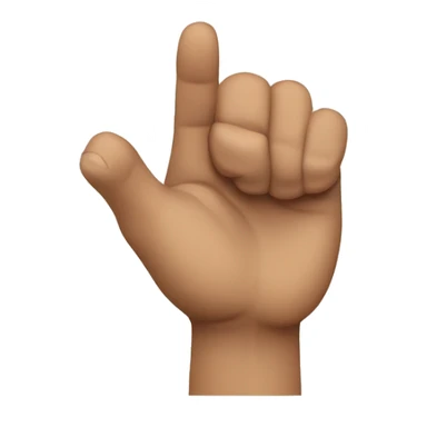 fighting or aja hand gesture sticker