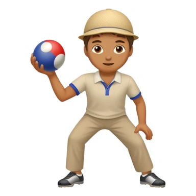 Joueur pétanque sticker