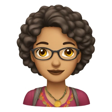 boho teacher latina sticker