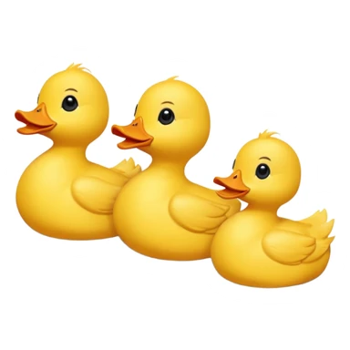 Ducks in a row sticker