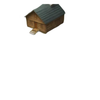 Vegetable Garden next to cabin in the woods sticker