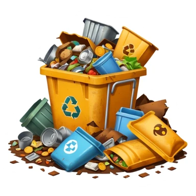 trash tiny sticker