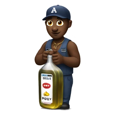 Pdiddy holding oil sticker