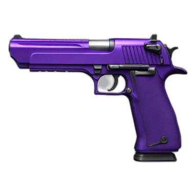 Desert eagle anime roxo sticker