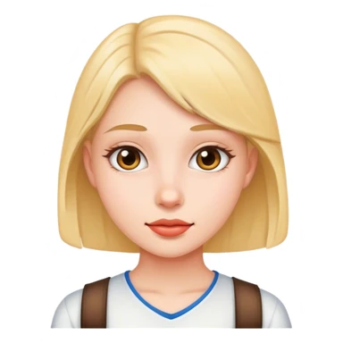 in student girl sticker