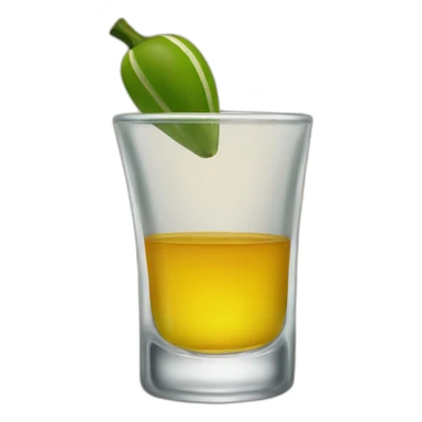 A single tequila shot sticker