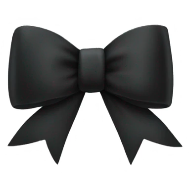 black GIFT bow sticker