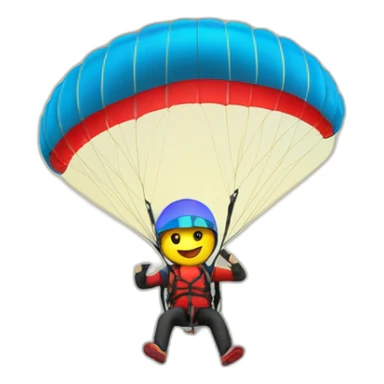 acro paraglider with turkish flag sticker
